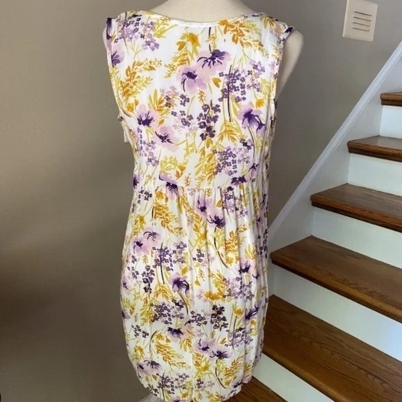 Old Navy Pleated Floral Tank Dress XS - Picture 4 of 7